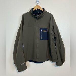 Mountain Hardwear Softshell Jacket Olive Green Men’s XXL
